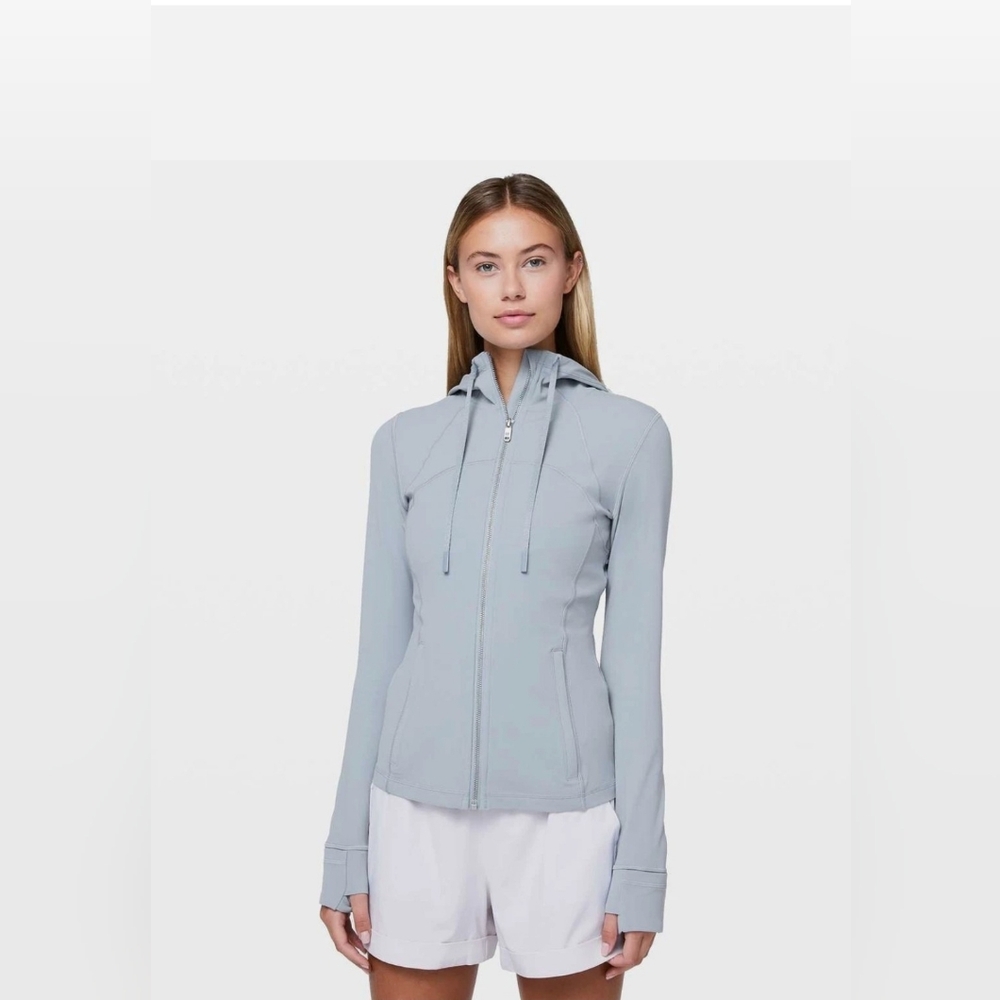 RARE Lululemon Hooded Define Jacket Nulu Chambray W4BCIS Size 8